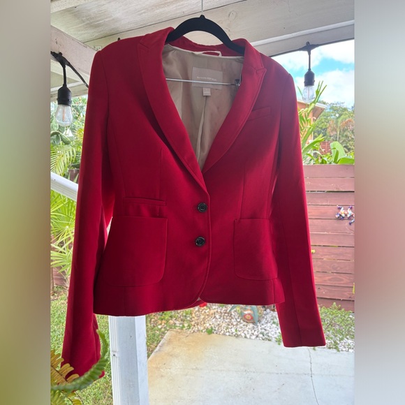 Banana republic lassale red suit blazer jacket - Picture 2 of 8